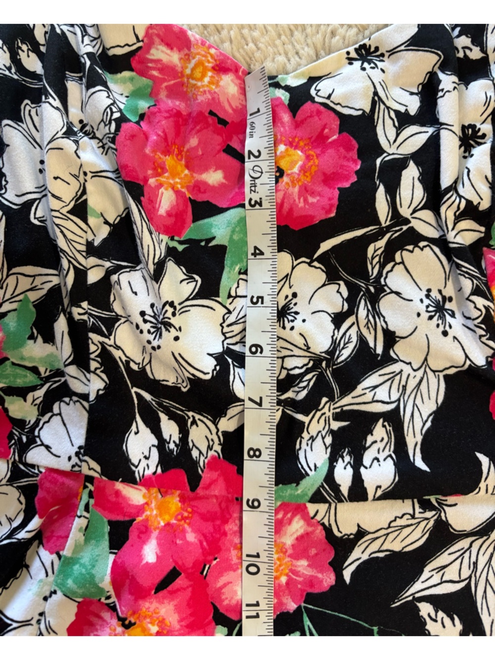 TORRID Sz 22 Sweetheart Neckline Sleeveless Black & White Floral Dress - Picture 7 of 13